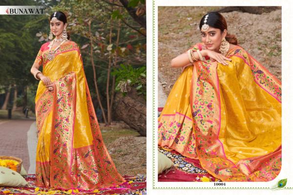 Bunawat Sonpari Paithani Silk Designer Wedding Saree Collection